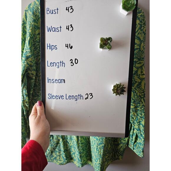 Soft Surroundings Jodi cotton gauze tunic with pockets medium green teal new - Picture 8 of 9